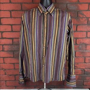 Dagr Shirt Mens Size 16 Striped
